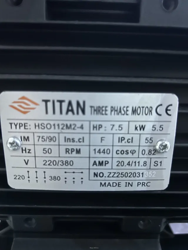 АВД Тритон 200 бар, 15 л/мин, 5,5 кВт, 380 В, на раме (Total Stop, насос Hawk, двигатель Titan)