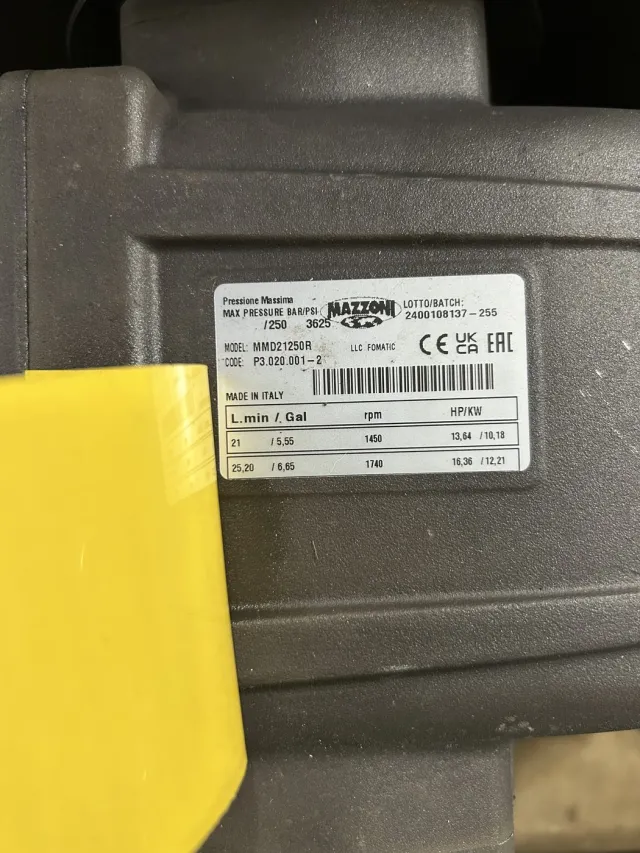 АВД Тритон 250 бар, 21 л/мин, 11 кВт, 380 В, на раме