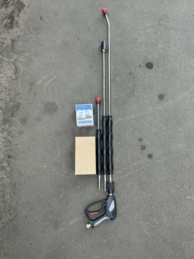 АВД Тритон 200 бар, 15 л/мин, 5,5 кВт, 380 В, на тележке (Total Stop)