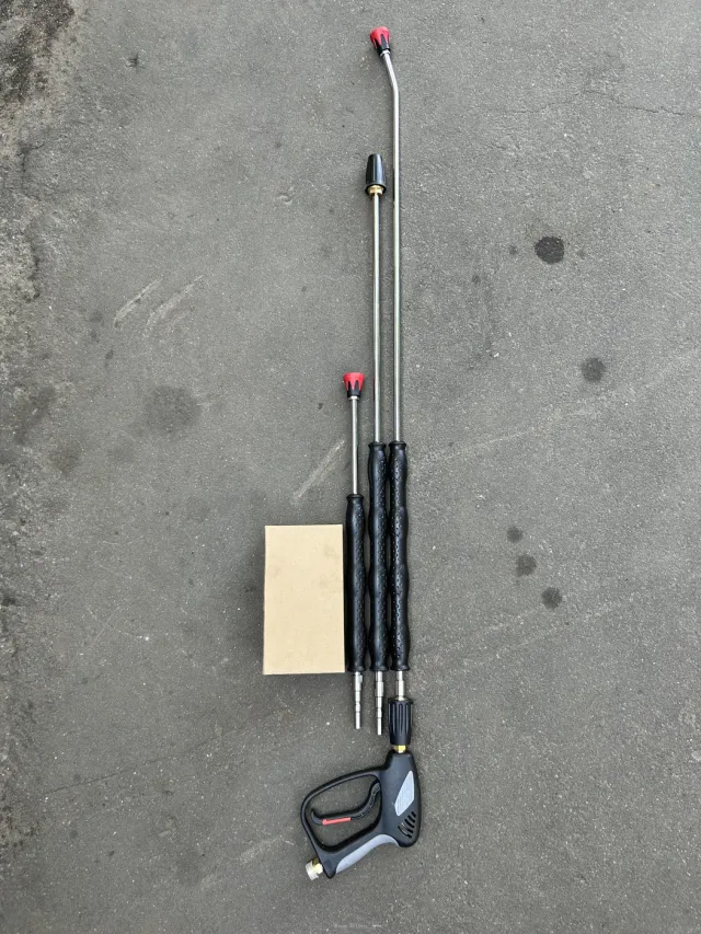 АВД Тритон 200 бар, 15 л/мин, 5,5 кВт, 380 В, на тележке (Total Stop)